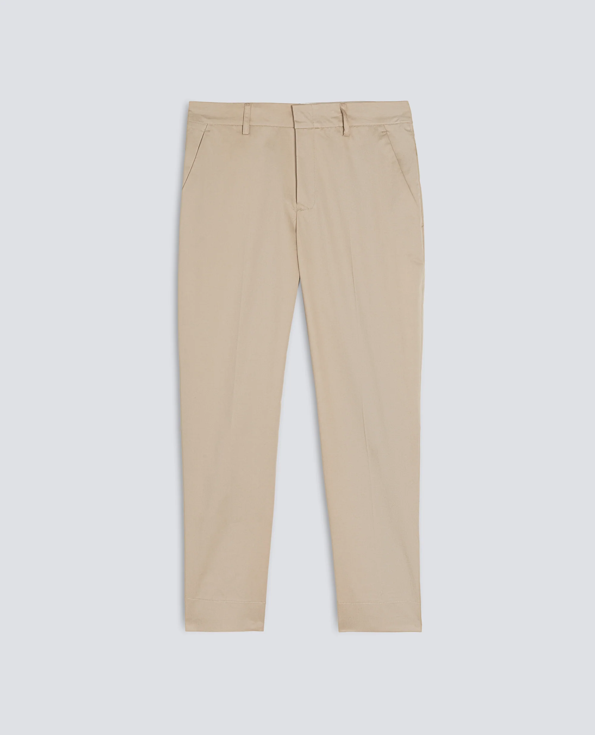 PANTALONE CAPRI IN TWILL DI COTONE STRETCH - COLONIALE