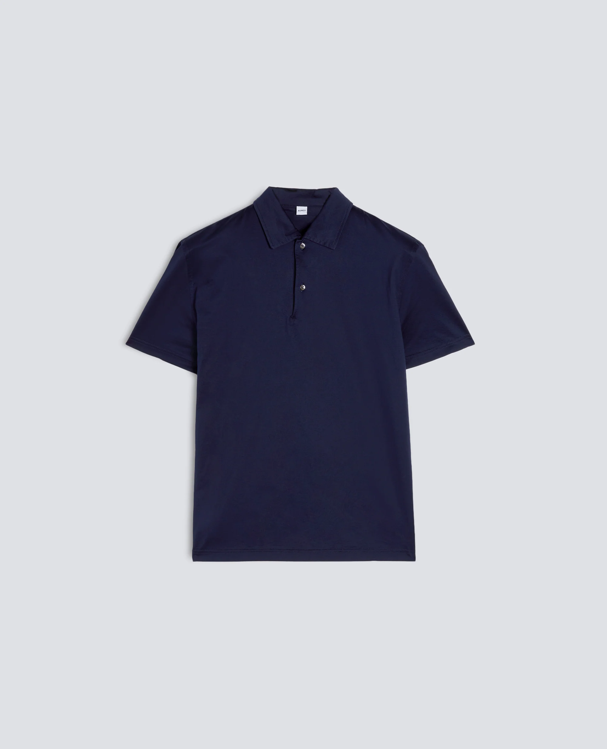 POLO A MANICA CORTA IN JERSEY DI DI COTONE - BLU