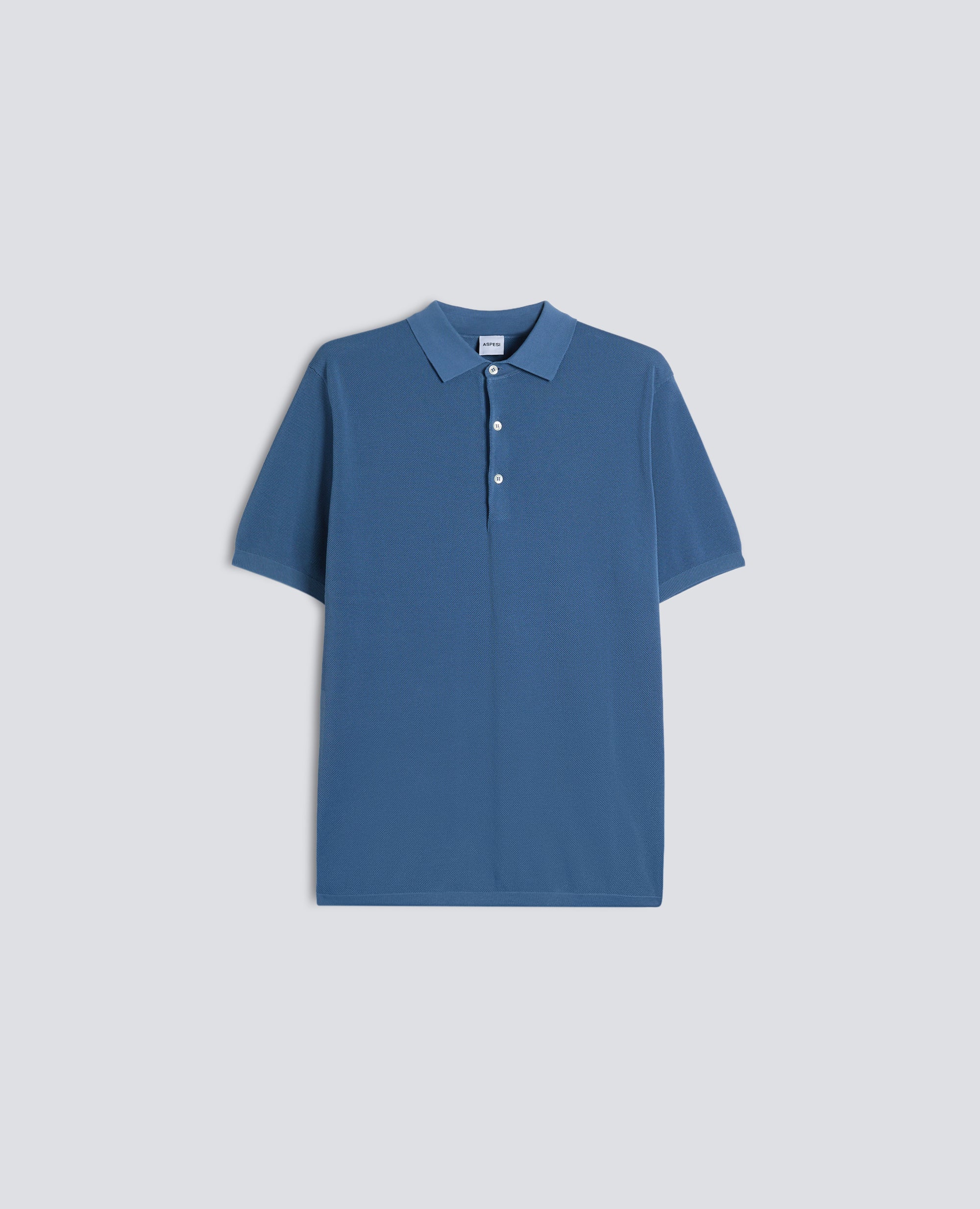 POLO IN COTONE TINTO CAPO - AVIO
