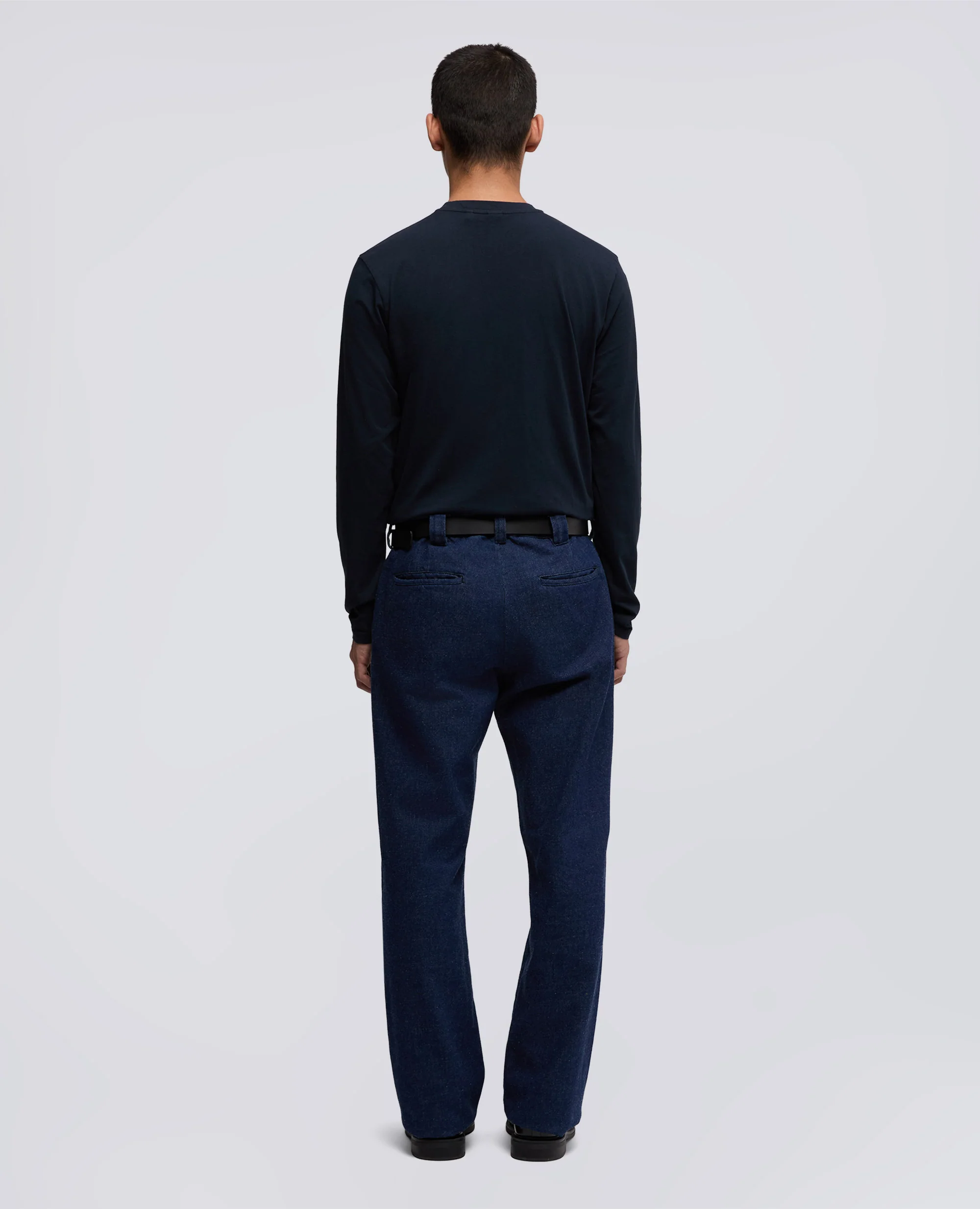 T-SHIRT A MANICHE LUNGHE SILENZIO - NAVY - Image 3