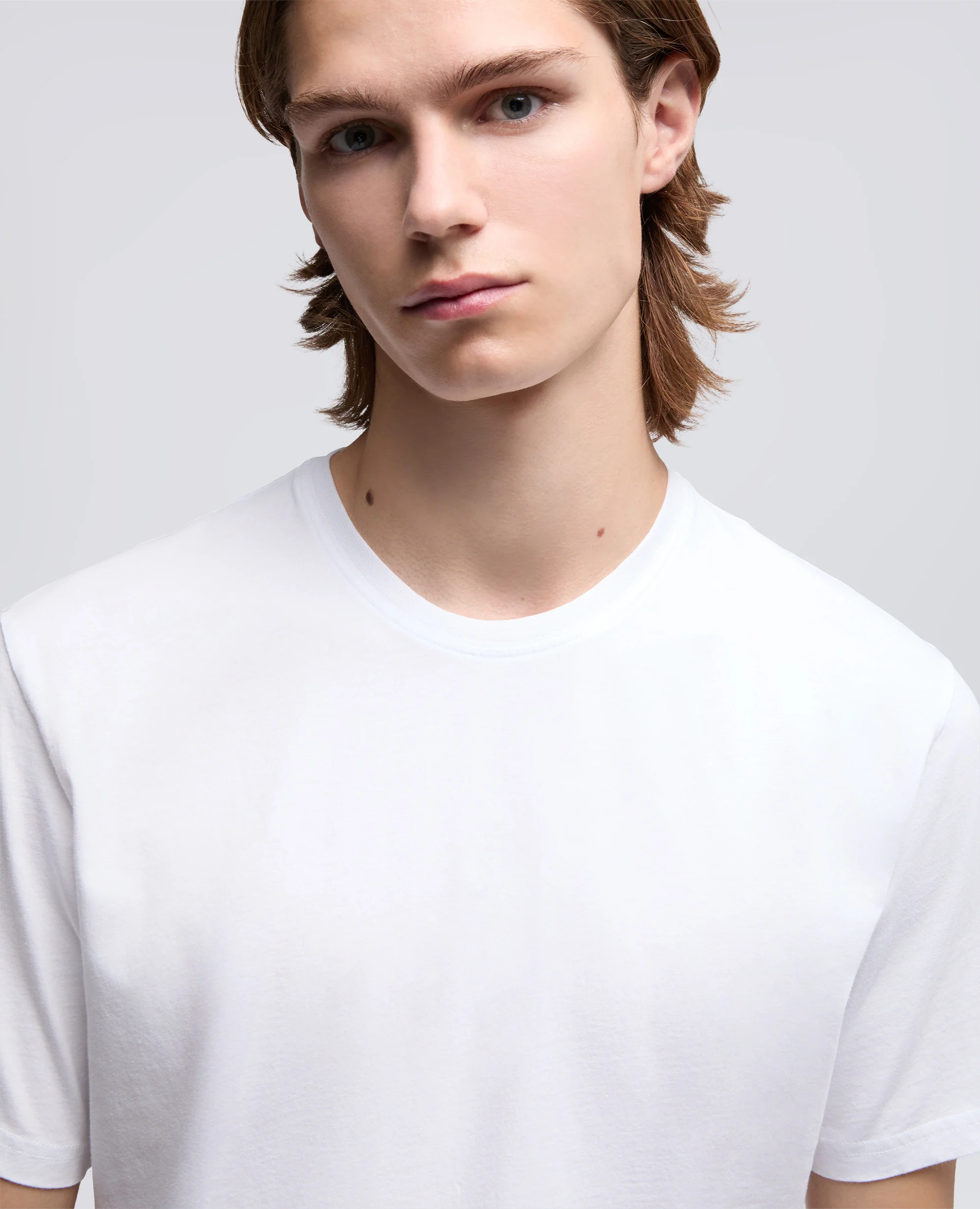T-SHIRT IN JERSEY DI COTONE - BIANCO - Image 4