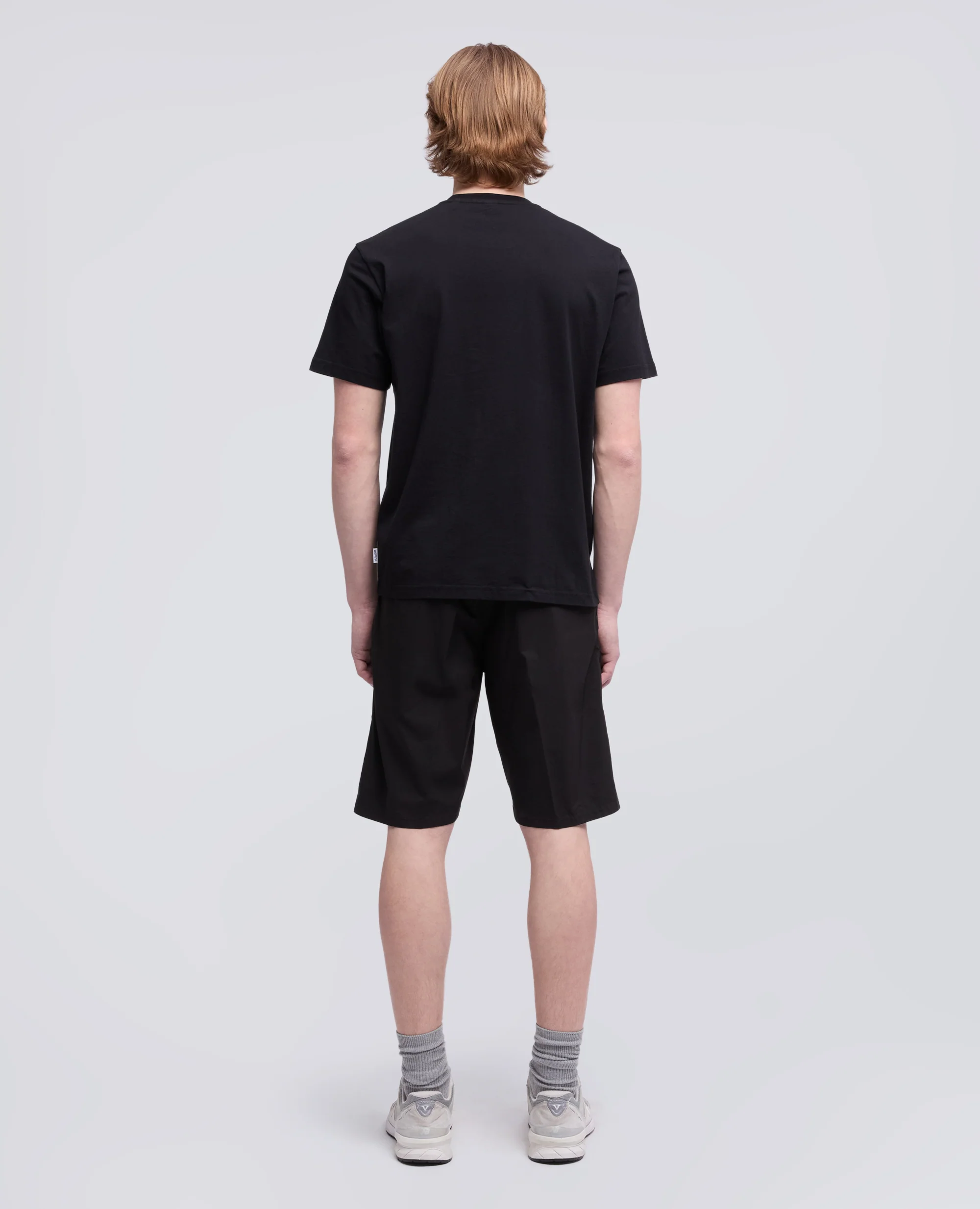 T-SHIRT IN JERSEY DI COTONE - NERO - Image 3