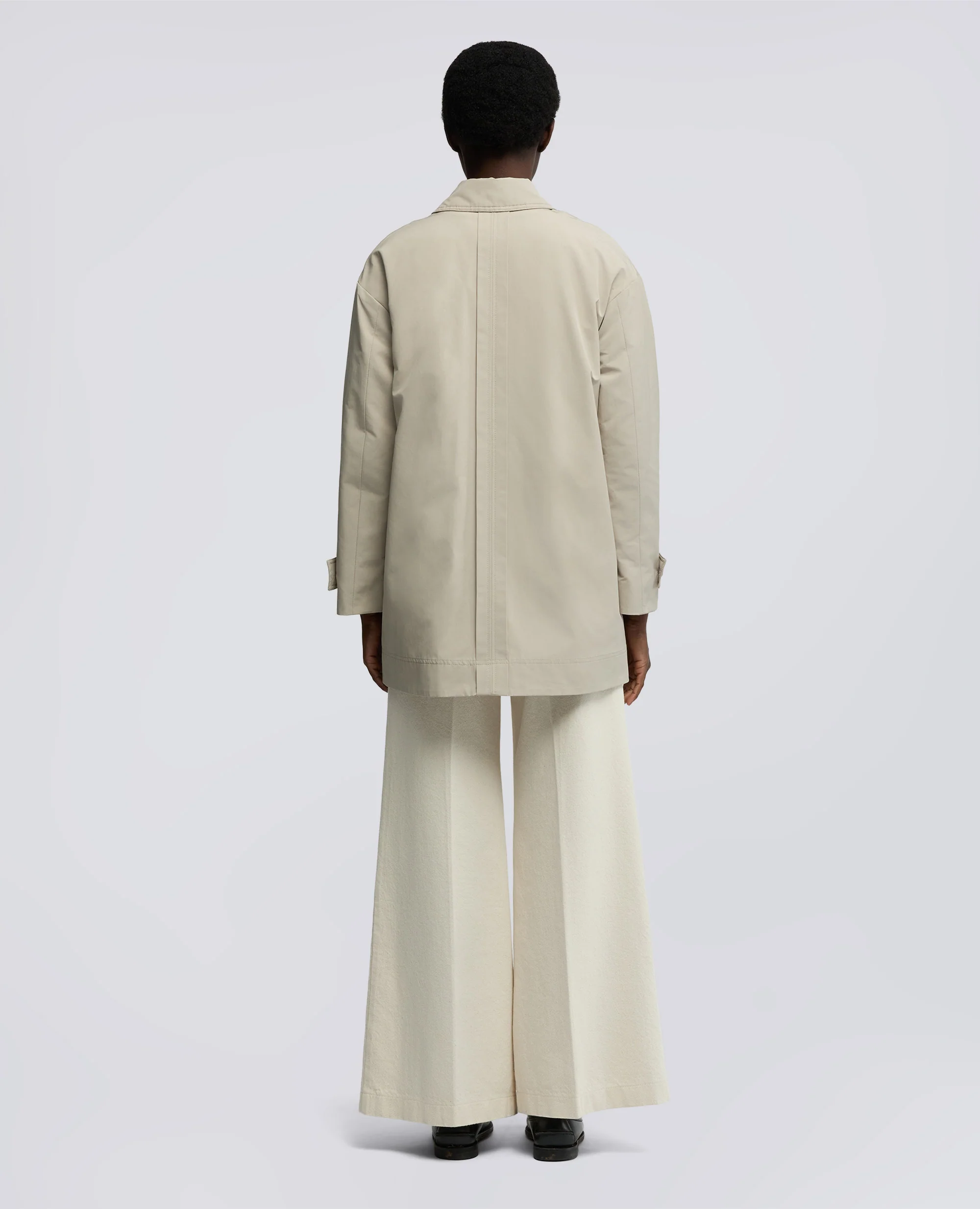 TRENCH CORTO SCARLETT IN MISTO COTONE - SABBIA - Image 3